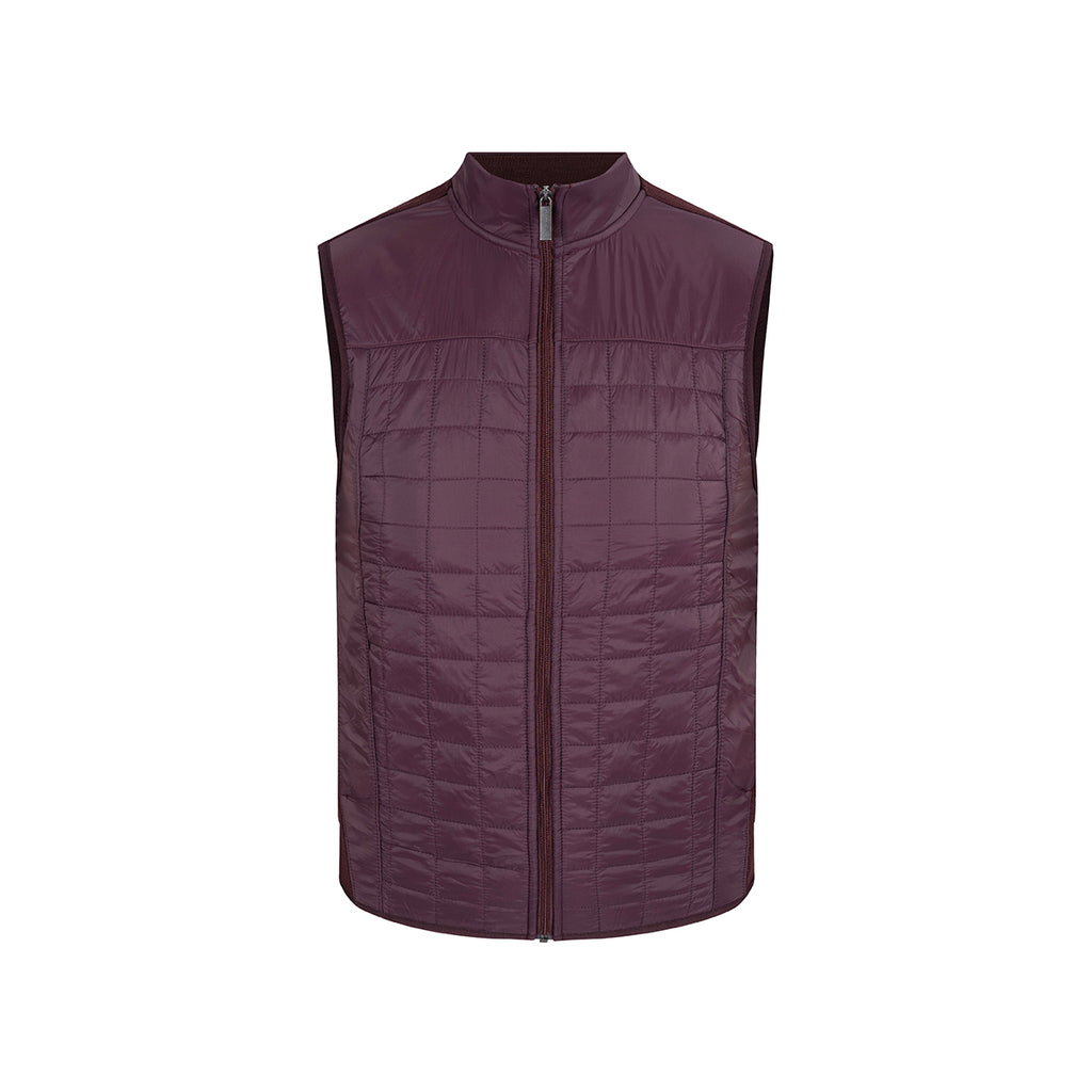 Chaleco Perry Ellis SW00094 - Vino - Frente ghost mannequin