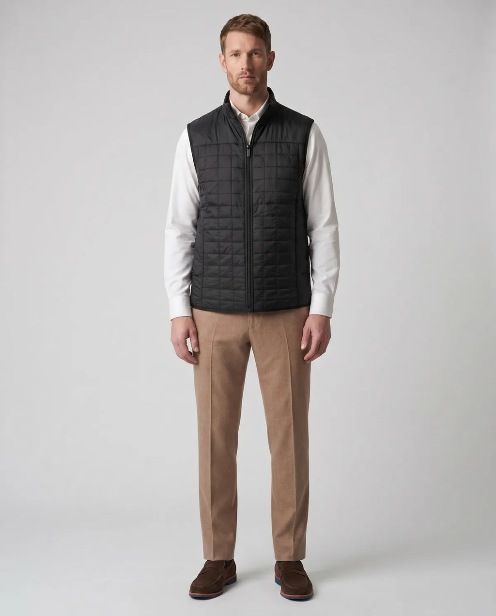 Chaleco Perry Ellis SW00094 - Negro - Modelo cuerpo completo