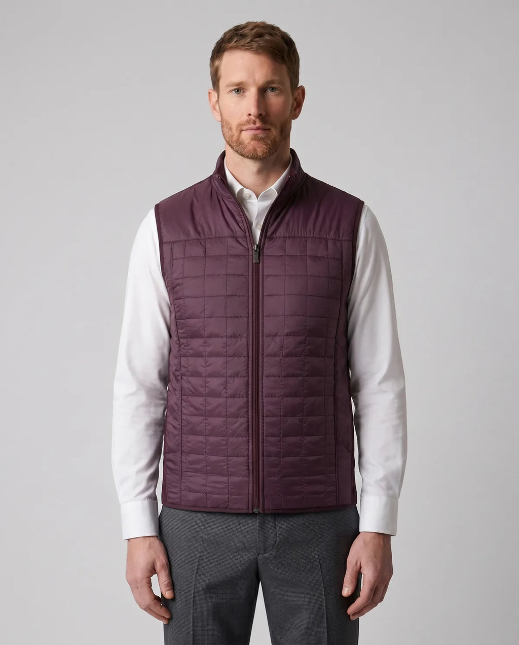 Chaleco Perry Ellis SW00094 - Vino - Modelo frente medio