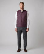 Chaleco Perry Ellis SW00094 - Vino - Modelo cuerpo completo