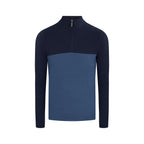 Sweater Perry Ellis Half Zip SW00095 - Azul Oscuro - modelo