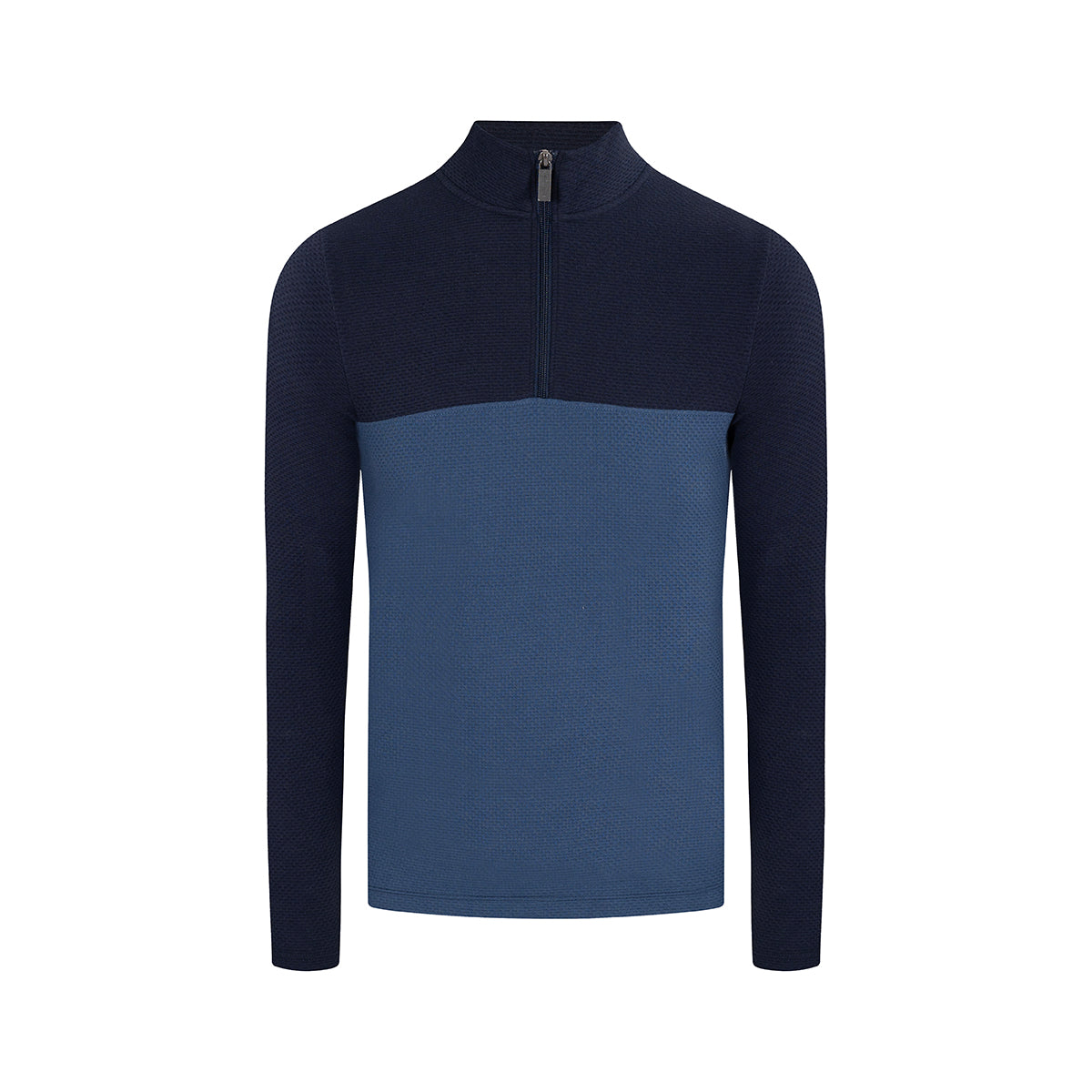 Sweater con cremallera en color azul de Perry Ellis SW00095013