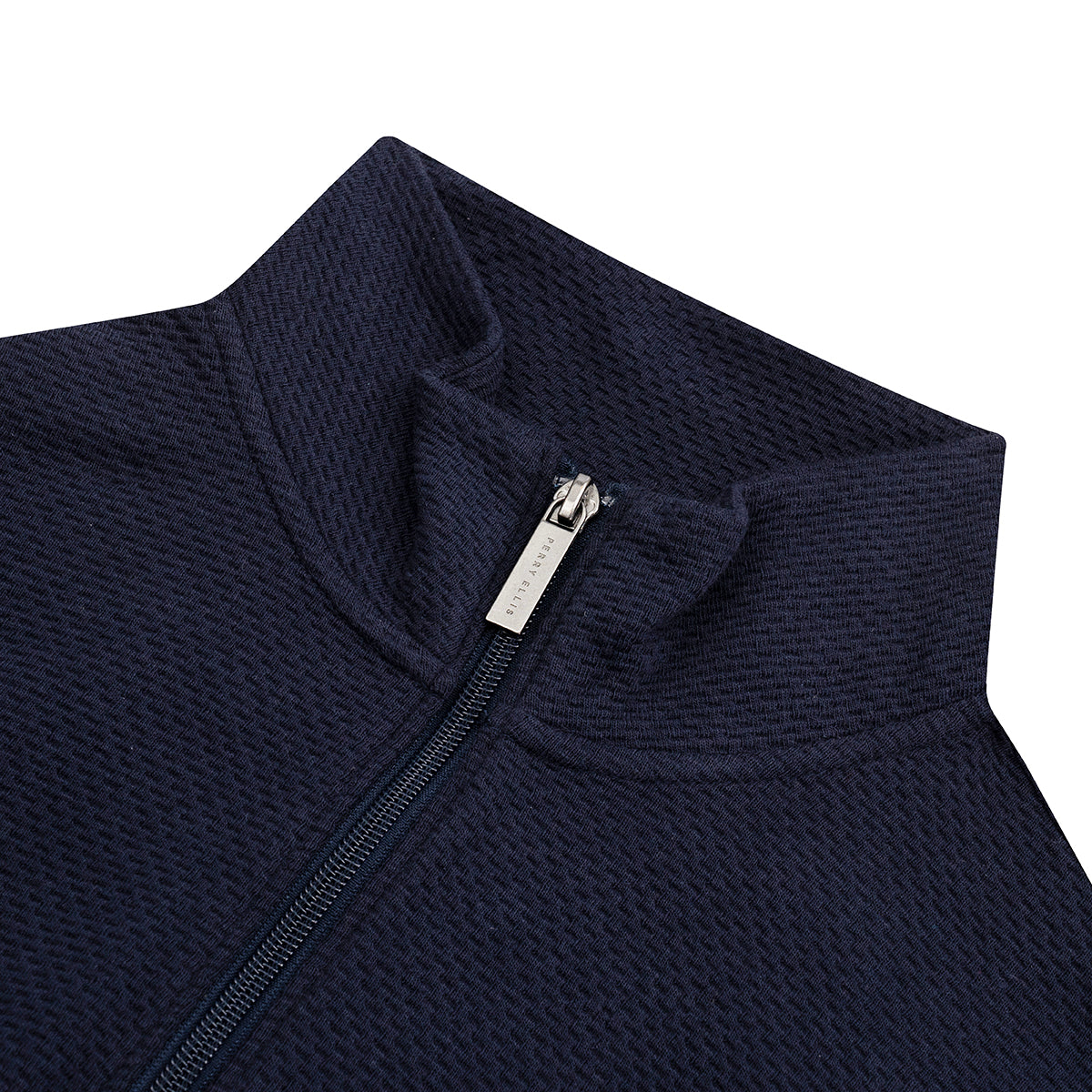 Sweater con cremallera en color azul de Perry Ellis SW00095013