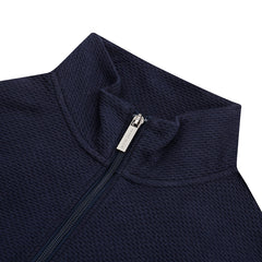 Sweater con cremallera en color azul de Perry Ellis SW00095013