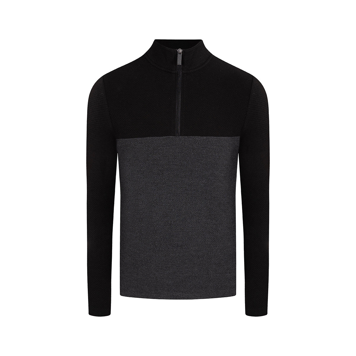Sweater con cremallera en color negro de Perry Ellis SW00095031