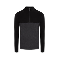 Sweater con cremallera en color negro de Perry Ellis SW00095031