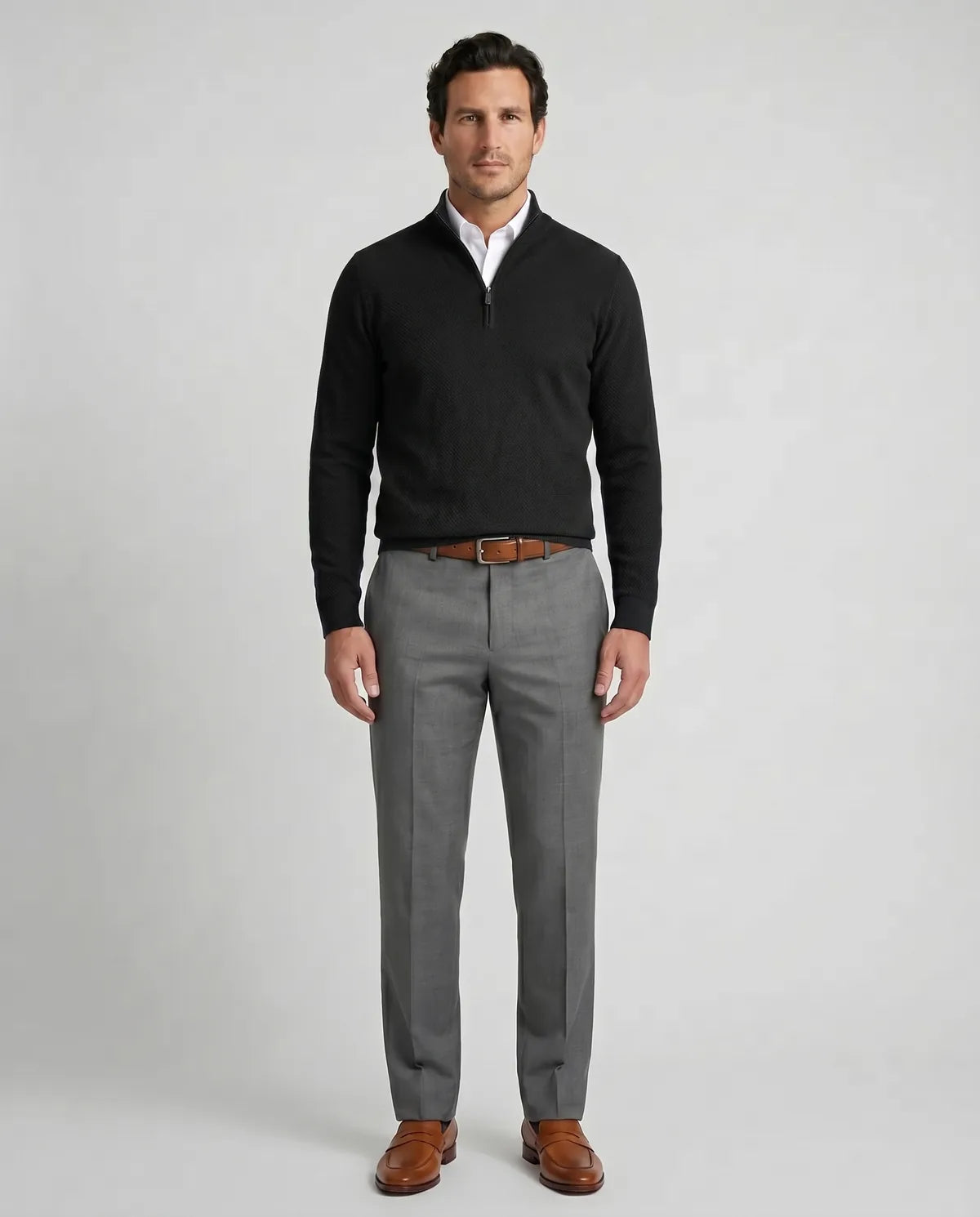 Sweater Perry Ellis Half Zip SW00095 Imagen secundaria del producto
