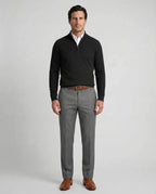 Sweater Perry Ellis Half Zip SW00095 - Negro - Modelo cuerpo completo