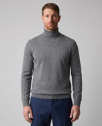 Sweater Perry Ellis Turtle Neck SW00097 - gris-4 - Modelo frente medio