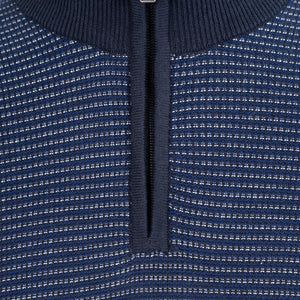 Sweater con cremallera en azul de Perry Ellis SW00105013