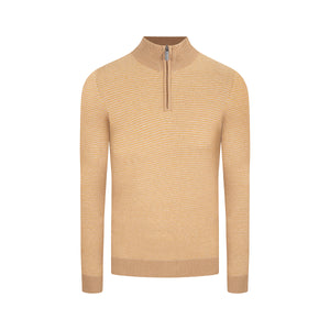 Sweater con cremallera habano claro de Perry Ellis SW00105041