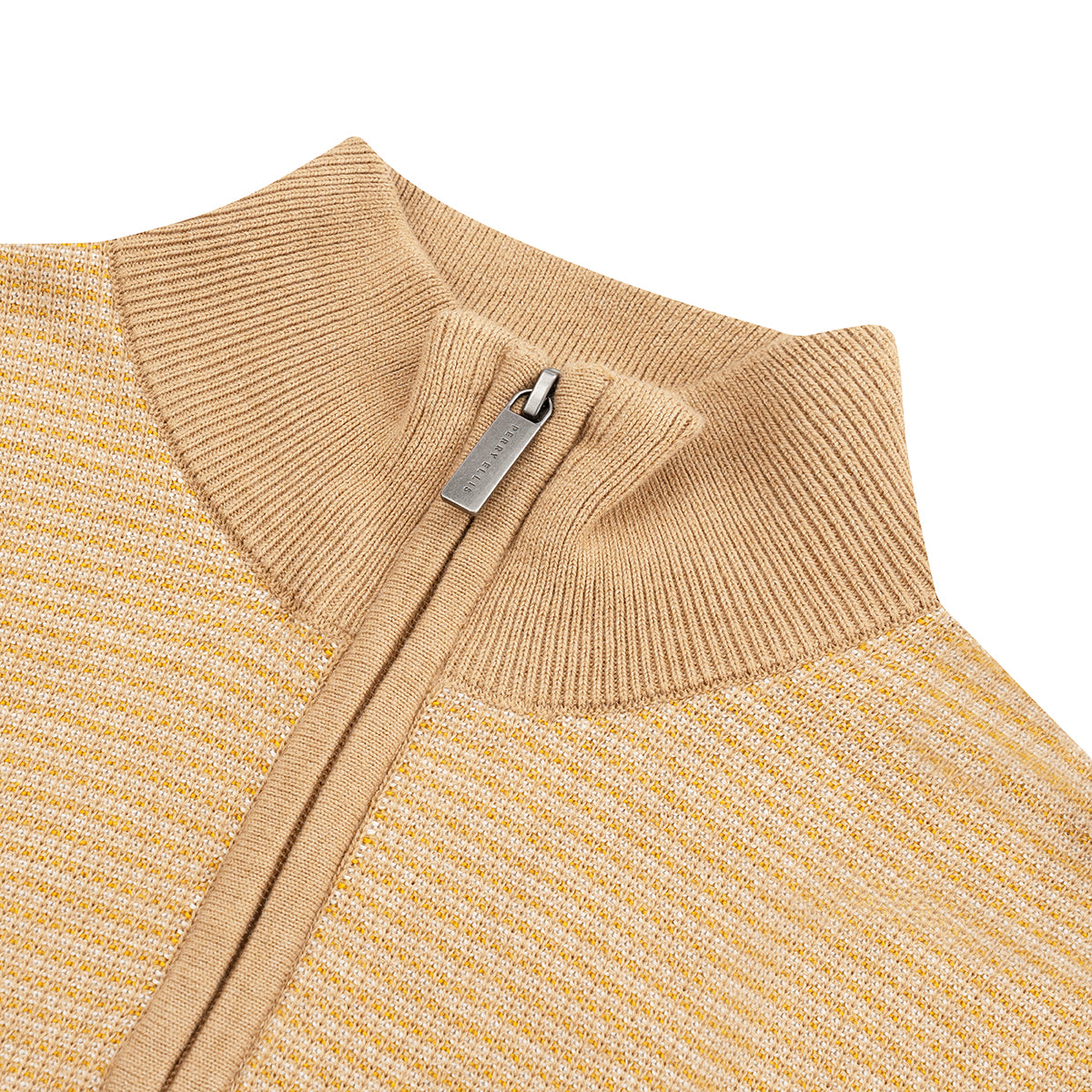 Sweater con cremallera habano claro de Perry Ellis SW00105041
