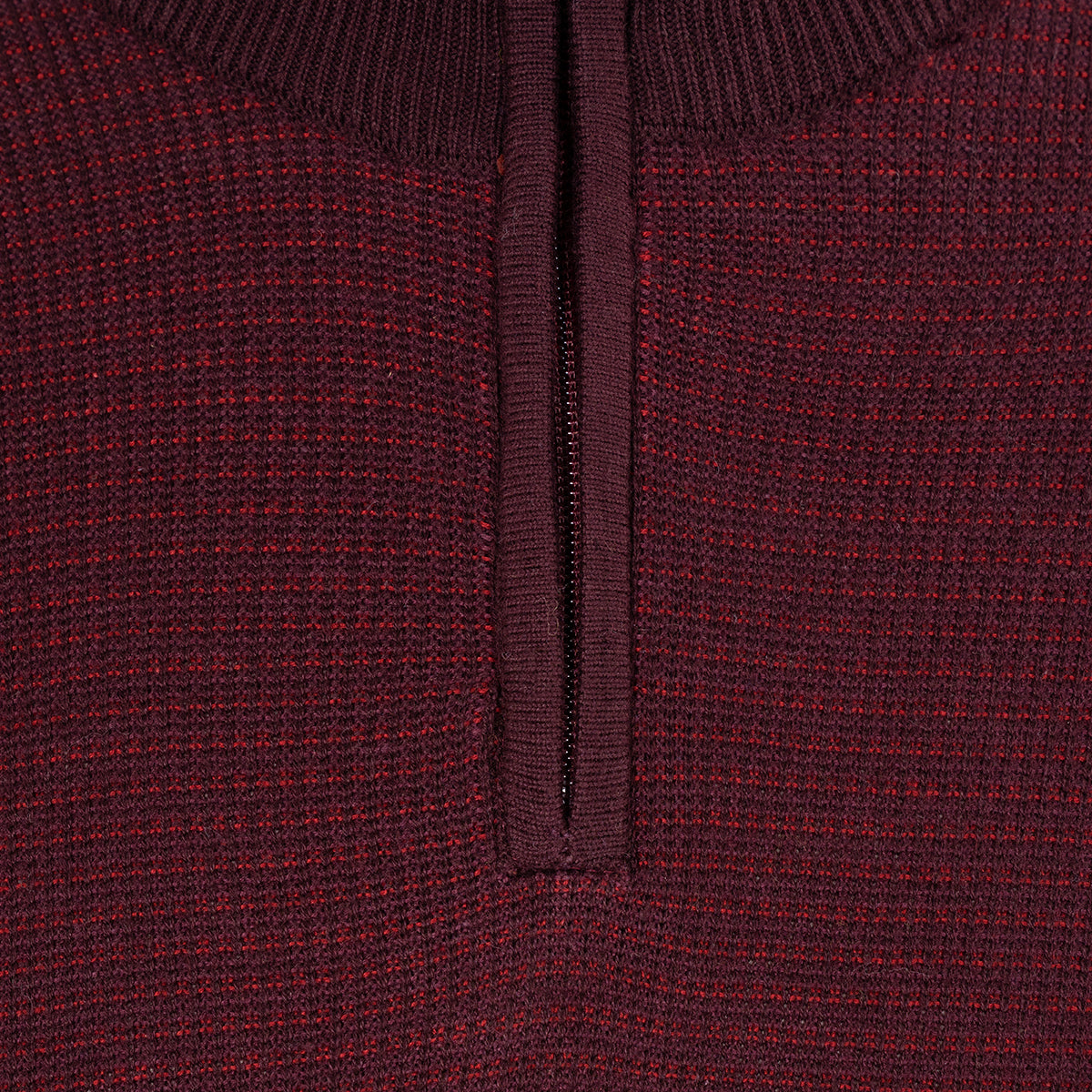 Sweater con cremallera en vinotinto de Perry Ellis SW00105151