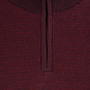 Sweater con cremallera en vinotinto de Perry Ellis SW00105151