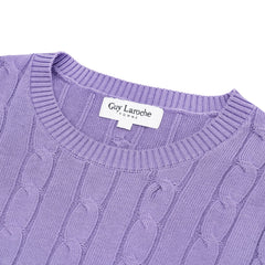 Sweater en Lana Color Morado Claro de Perry Ellis SW00107101