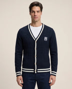 Sweater Perry Ellis Abierto - Azul Oscuro - Modelo 4