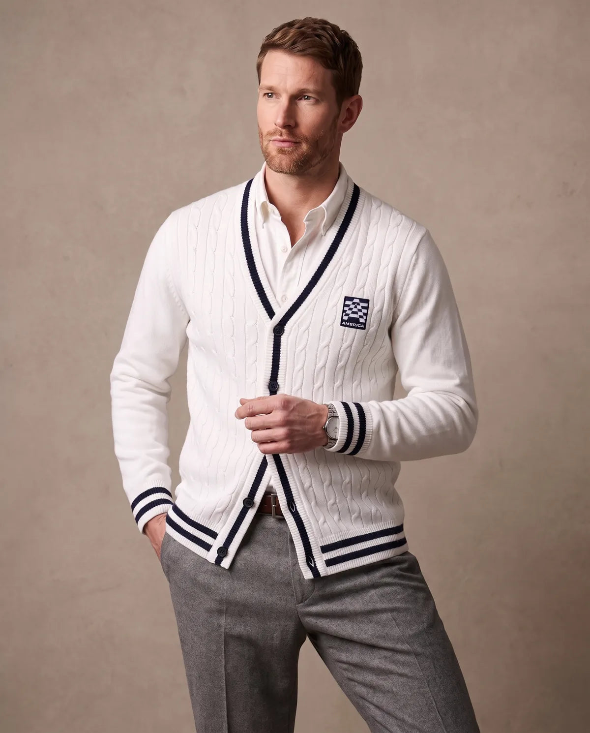 Sweater Perry Ellis Abierto SW00110 Imagen secundaria del producto