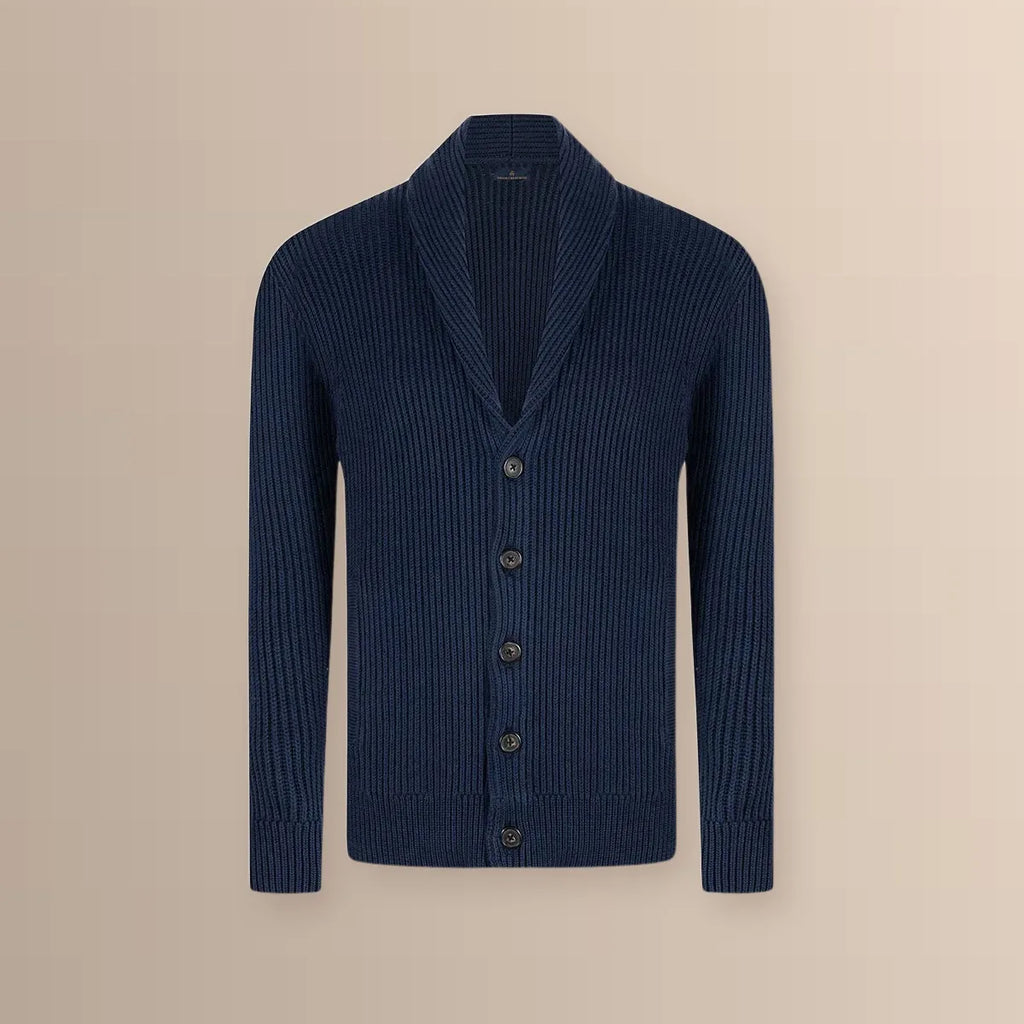 Sweater Algodón Shawl Neck Brooks Brothers SW00124 - Frente ghost mannequin