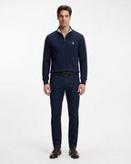 Sweater Algodón 100% Brooks Brothers SW00125 - Azul Oscuro - Modelo cuerpo completo