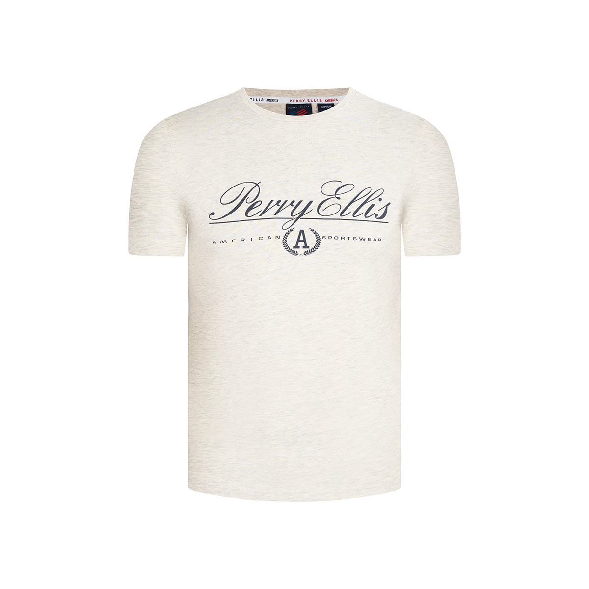 T-Shirt Perry Ellis TS00020 - Habano Claro - Frente ghost mannequin