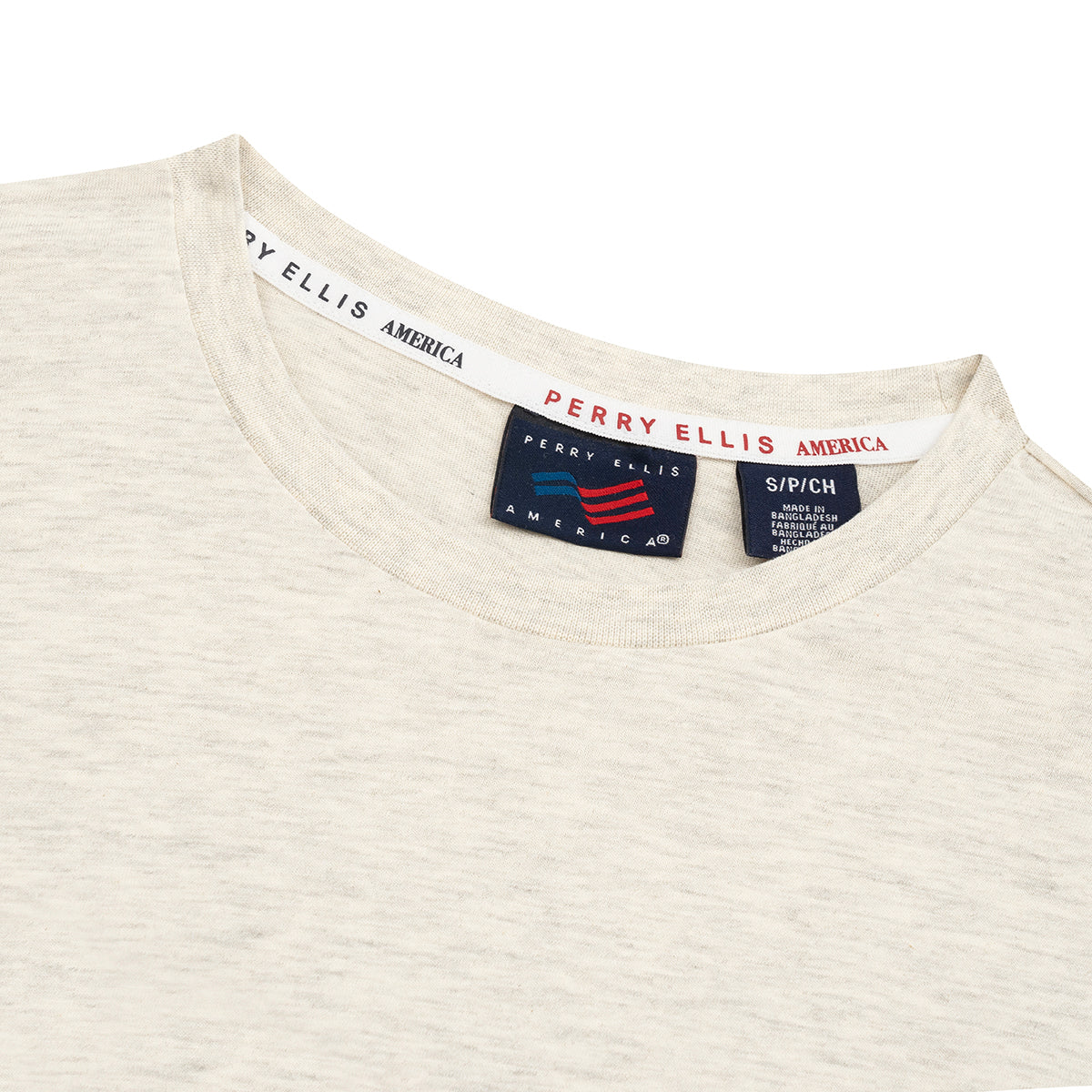 Camiseta Habano con dise¤o de Perry Ellis TS00020041