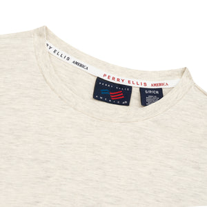 Camiseta beige con diseño de Perry Ellis TS00020041