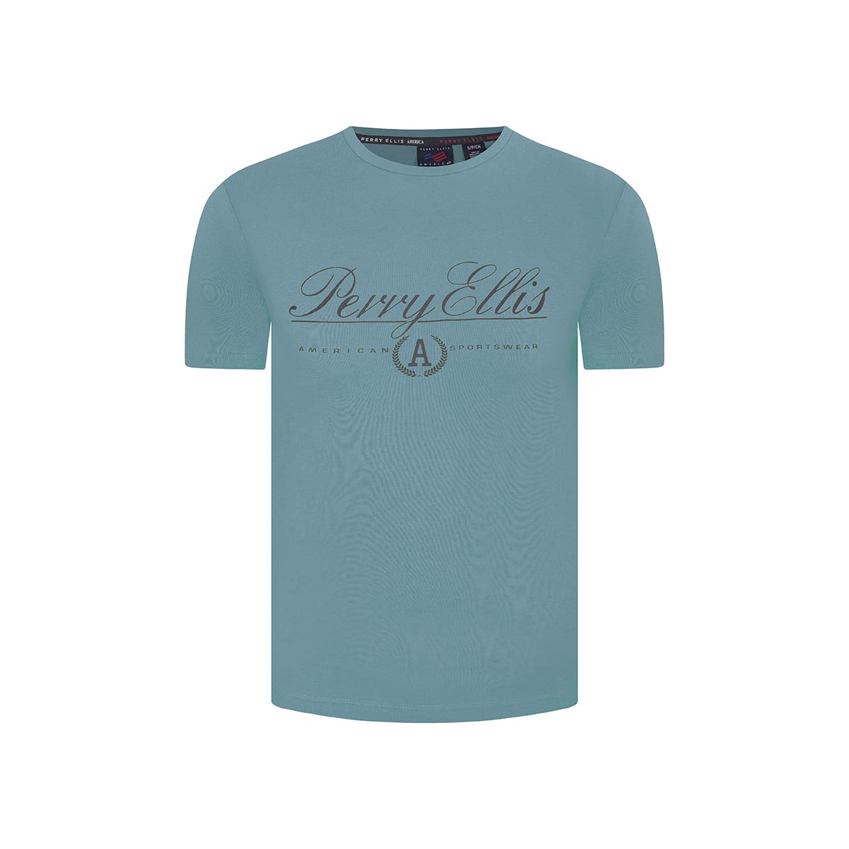 Camiseta verde con dise¤o de Perry Ellis TS00020071