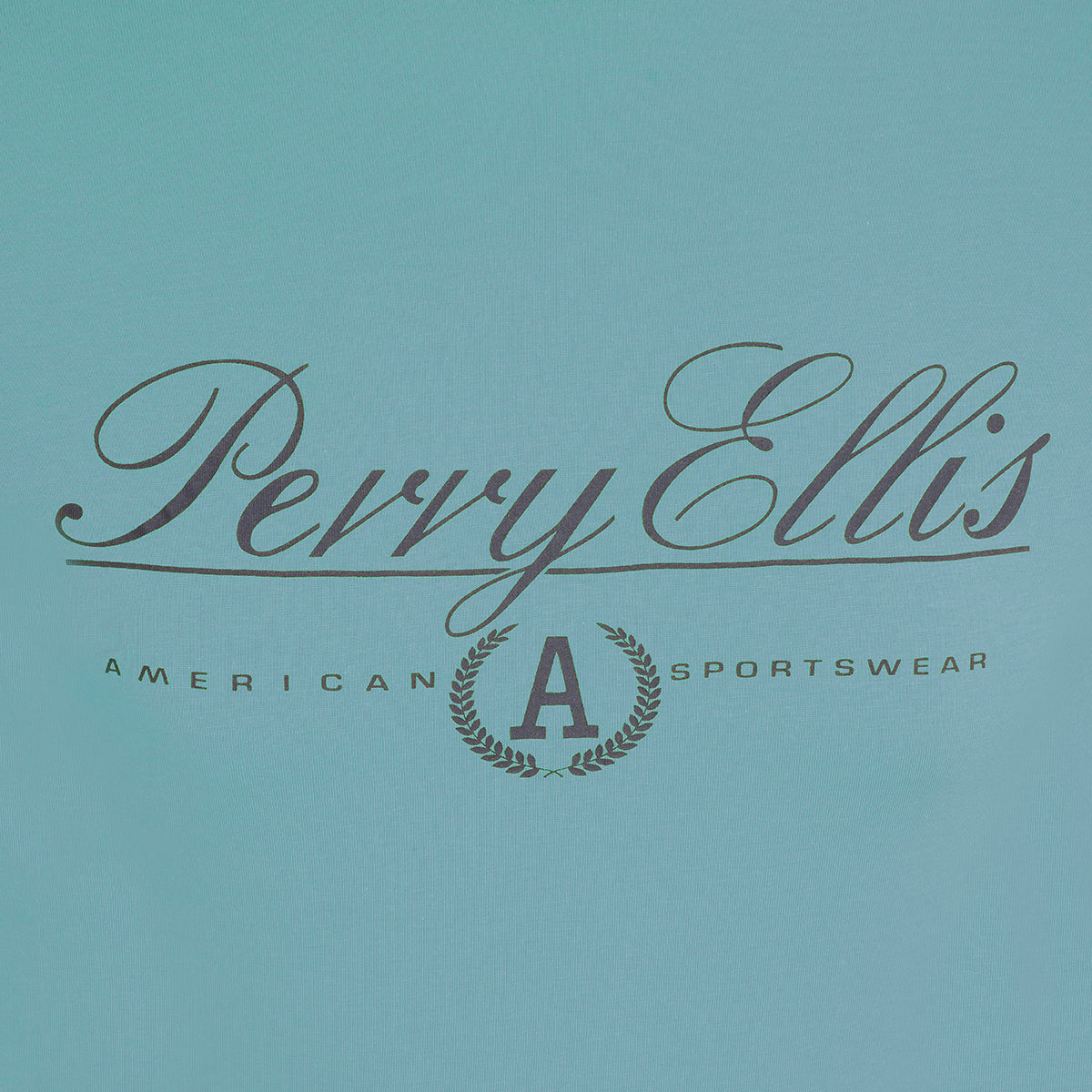 Camiseta verde con dise¤o de Perry Ellis TS00020071