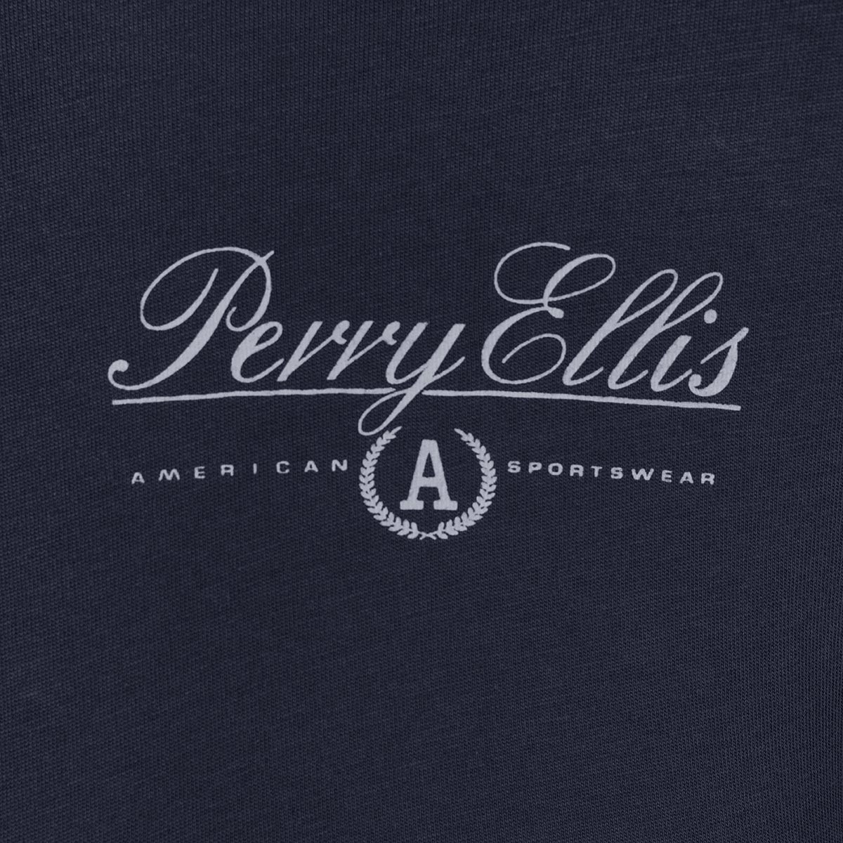 Camiseta manga larga color azul de Perry Ellis TS00021013