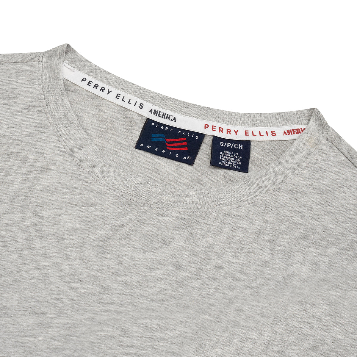 Camiseta manga larga color gris de Perry Ellis TS00021021