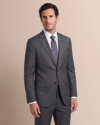 Vestido Slim Fit Brooks Brothers VE00000C-BB - gris-4 - Modelo cuerpo completo