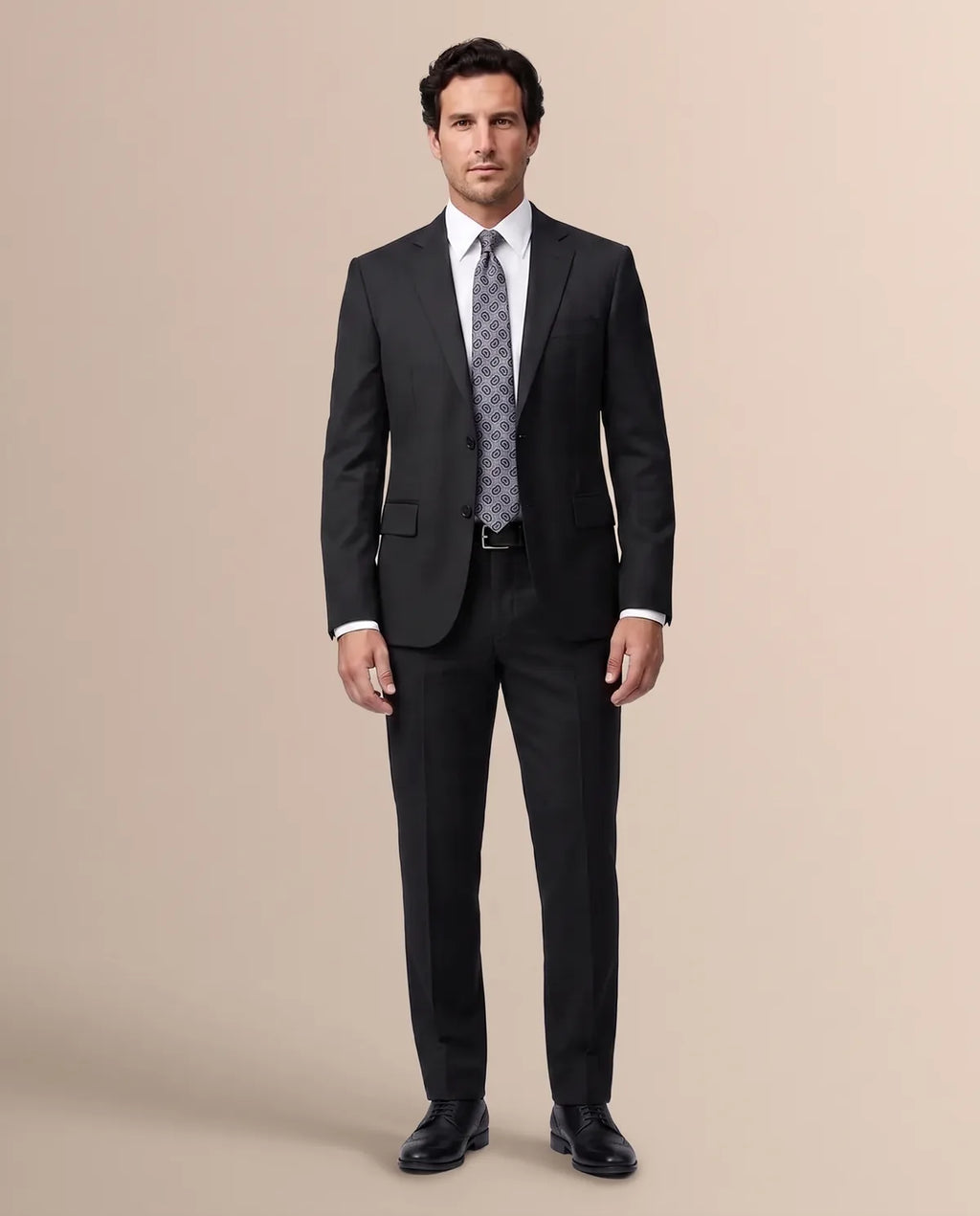 Vestido Slim Fit Brooks Brothers VE00000C-BB - Negro - Modelo cuerpo completo
