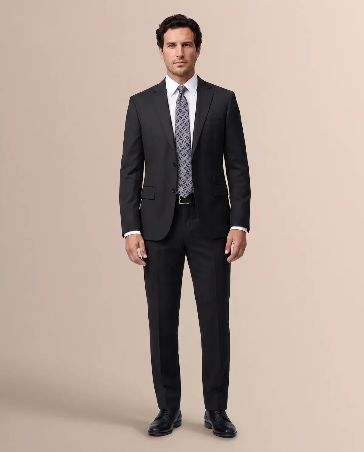 Vestido Slim Fit Brooks Brothers VE00000C-BB - Negro - Modelo cuerpo completo