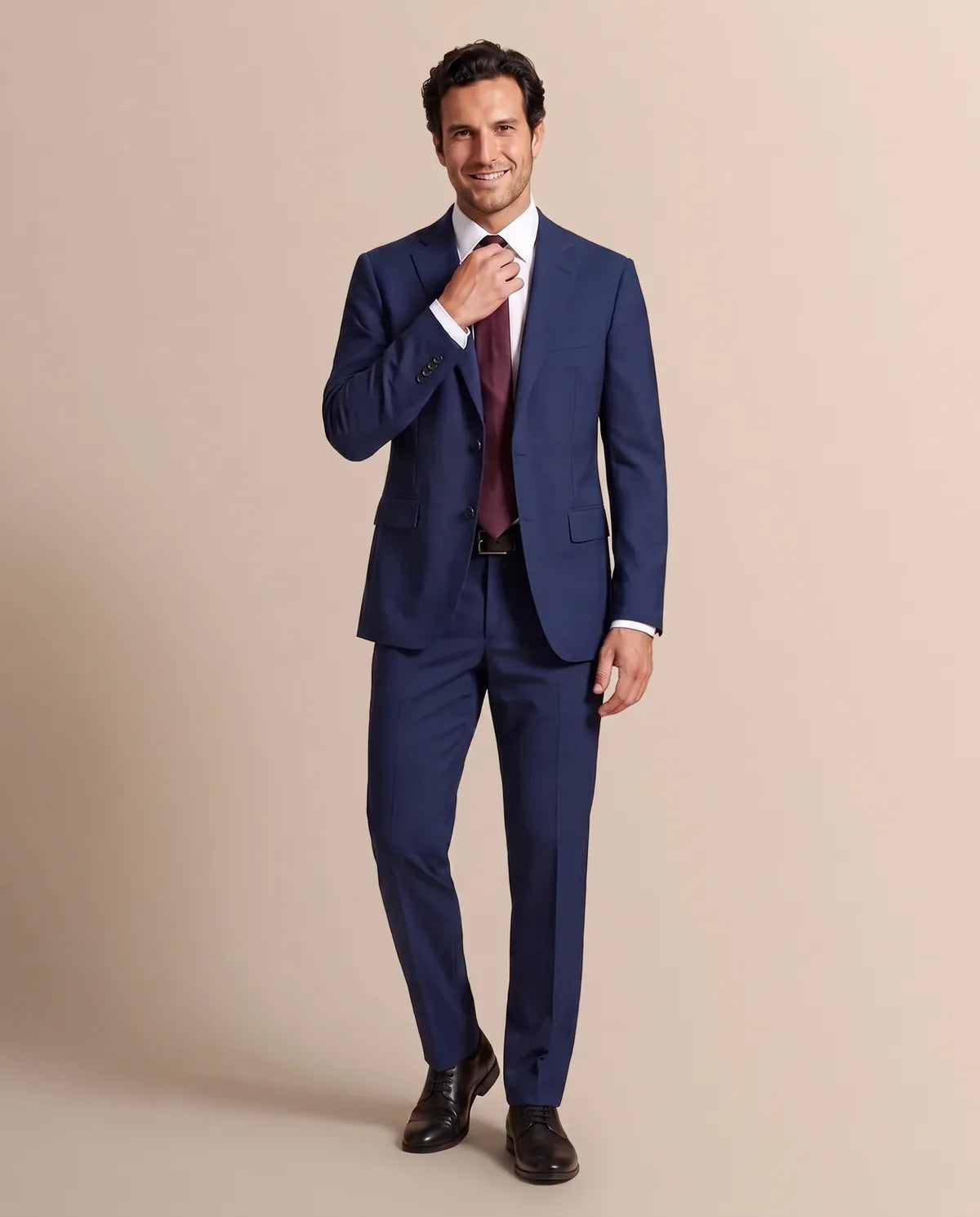 Vestido Slim Fit Brooks Brothers VE00000C-BB - Azul Oscuro - Lifestyle editorial