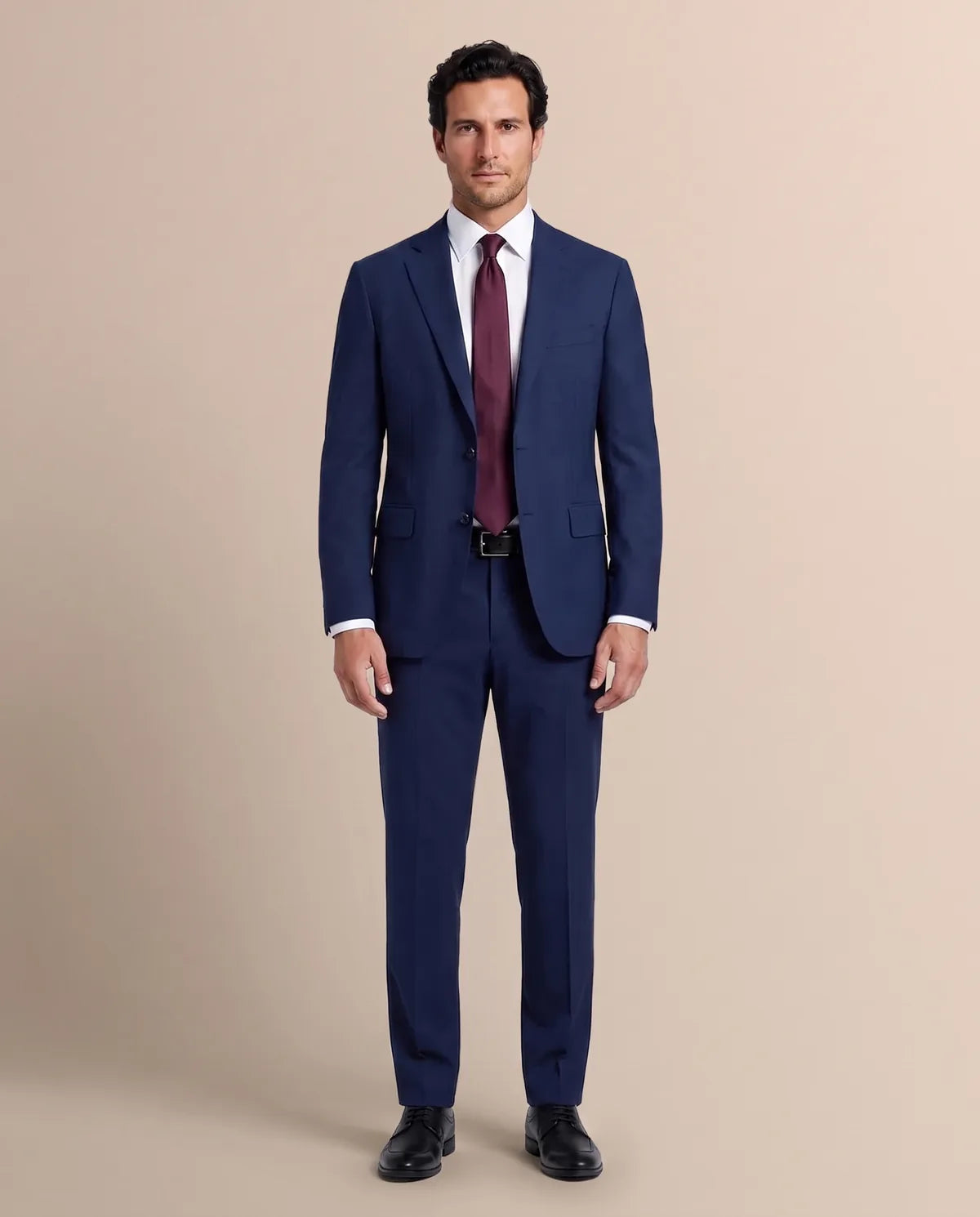 Vestido Slim Fit Brooks Brothers VE00000C-BB - Azul Oscuro - Modelo cuerpo completo