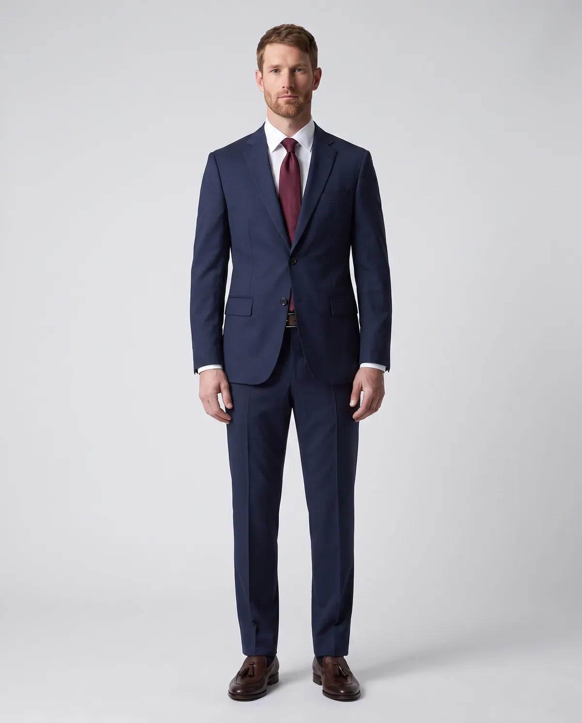 Vestido Classic Fit Brooks Brothers VE00000B-BB - Azul Oscuro - Modelo cuerpo completo