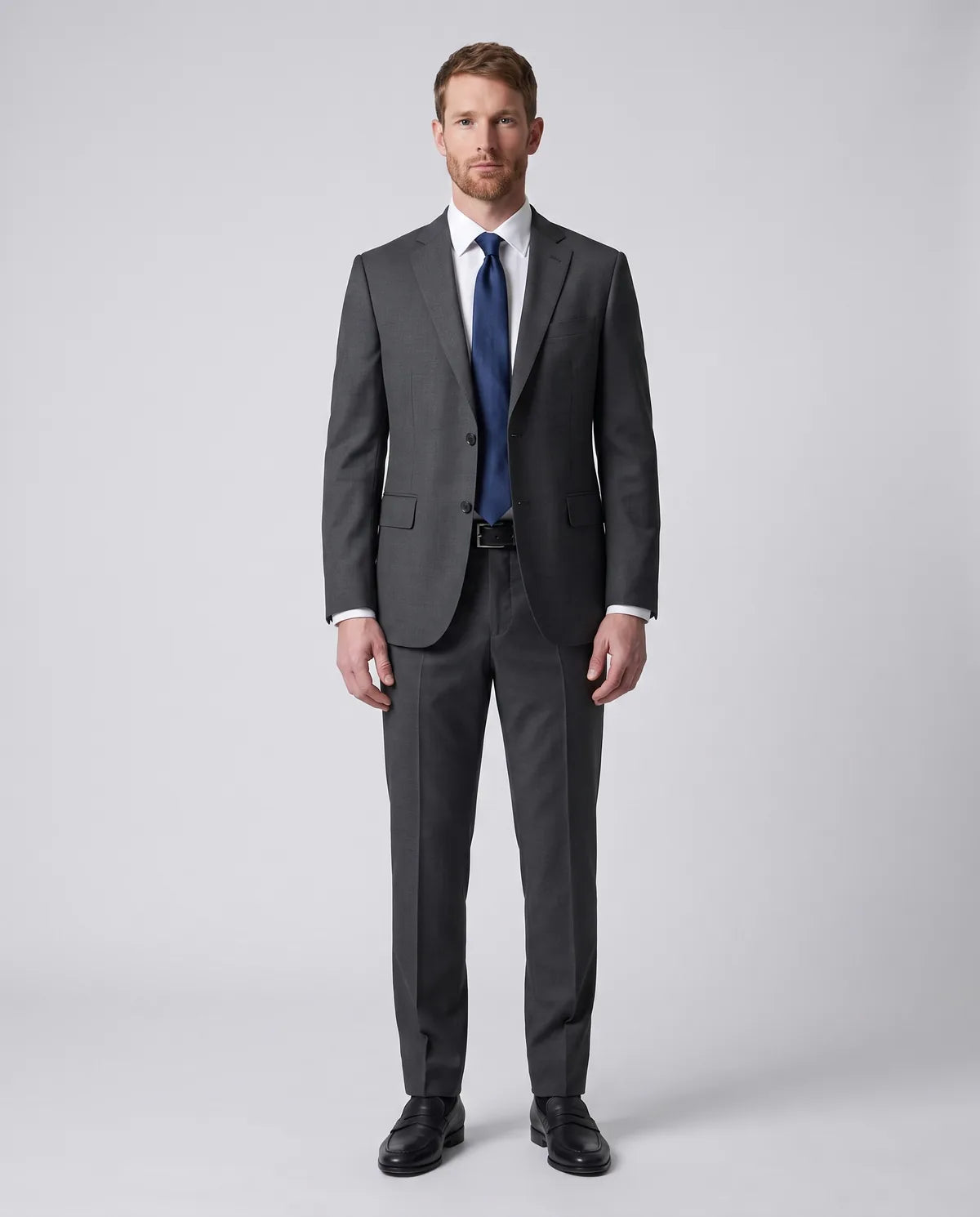 Vestido Classic Fit Brooks Brothers VE00000B-BB - gris-4 - Modelo cuerpo completo Imagen principal del producto