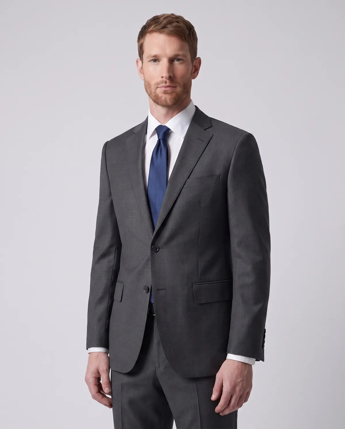 Vestido Classic Fit Brooks Brothers VE00000B-BB - gris-4 - Modelo cuerpo completo