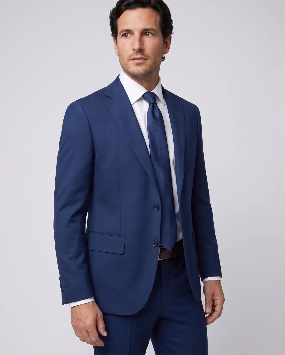 Vestido Slim Fit Brooks Brothers VE00000C-BB - Azul Medio - Modelo cuerpo completo