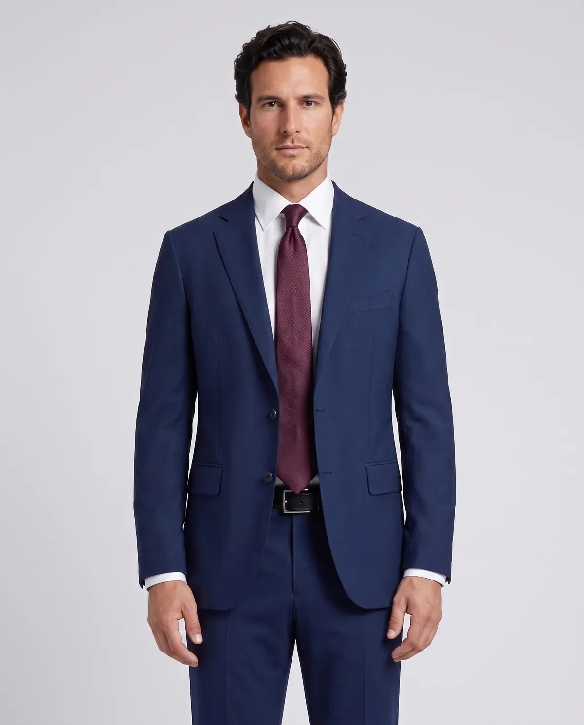 Vestido Slim Fit Brooks Brothers VE00000C-BB - Azul Oscuro - Modelo cuerpo completo