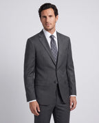 Vestido Slim Fit Brooks Brothers VE00000C-BB - gris-4 - Modelo cuerpo completo
