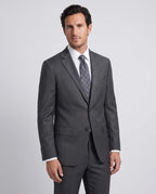 Vestido Slim Fit Brooks Brothers VE00000C-BB - gris-4 - Modelo cuerpo completo