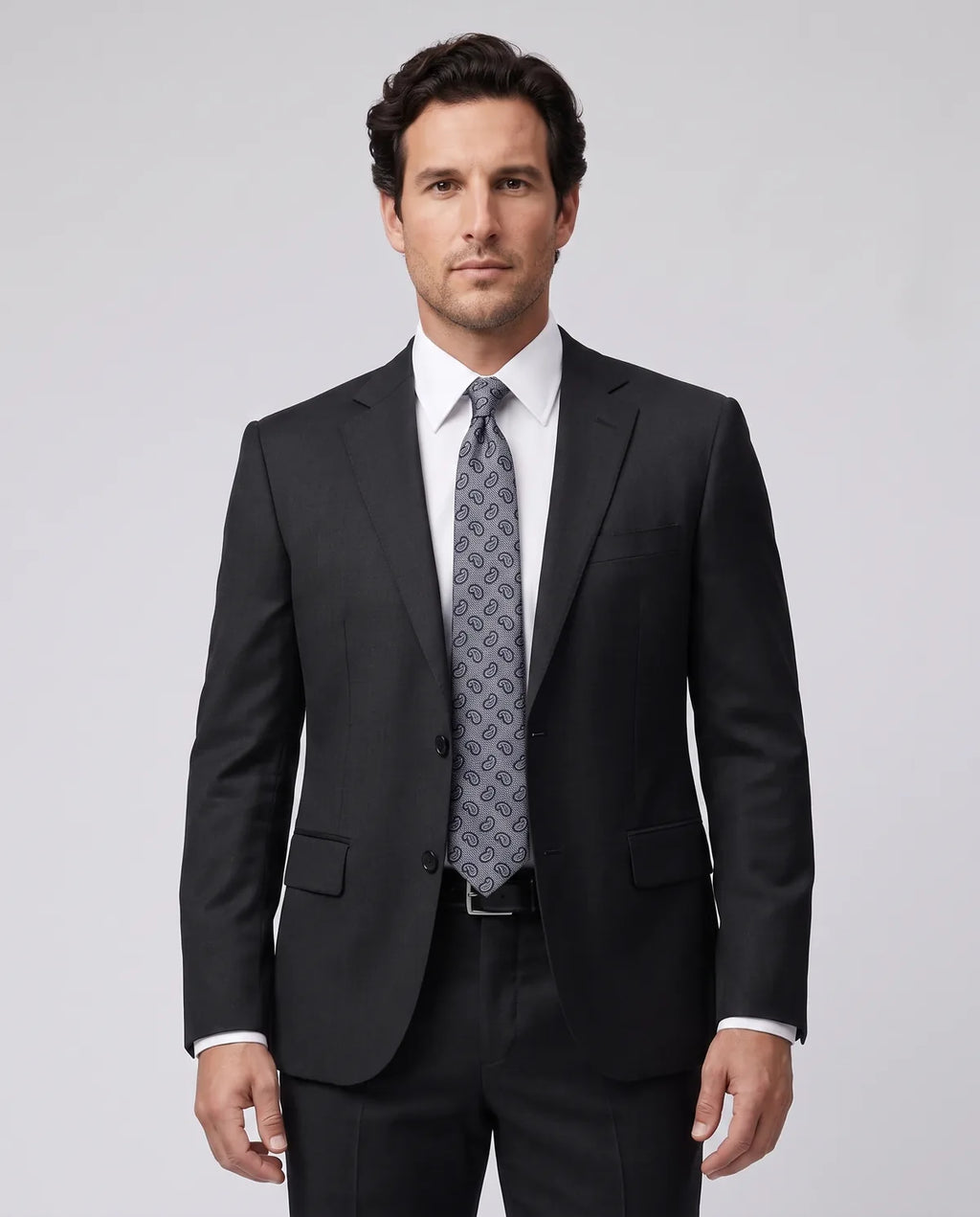 Vestido Slim Fit Brooks Brothers VE00000C-BB - Negro - Modelo cuerpo completo