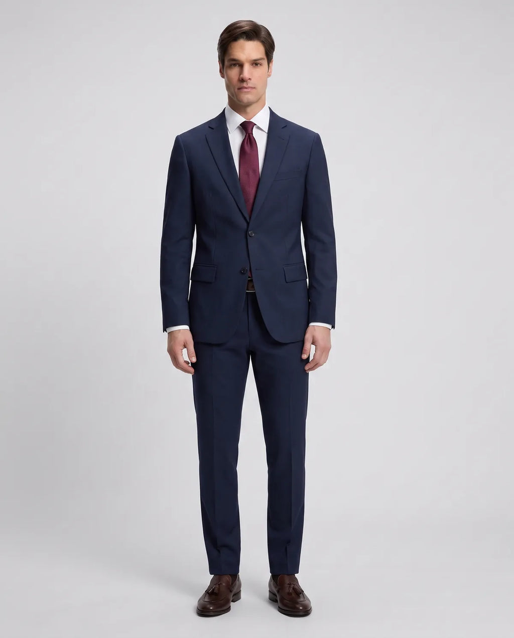 Vestido Classic Fit Guy Laroche VE00001 - Azul Oscuro - Modelo cuerpo completo