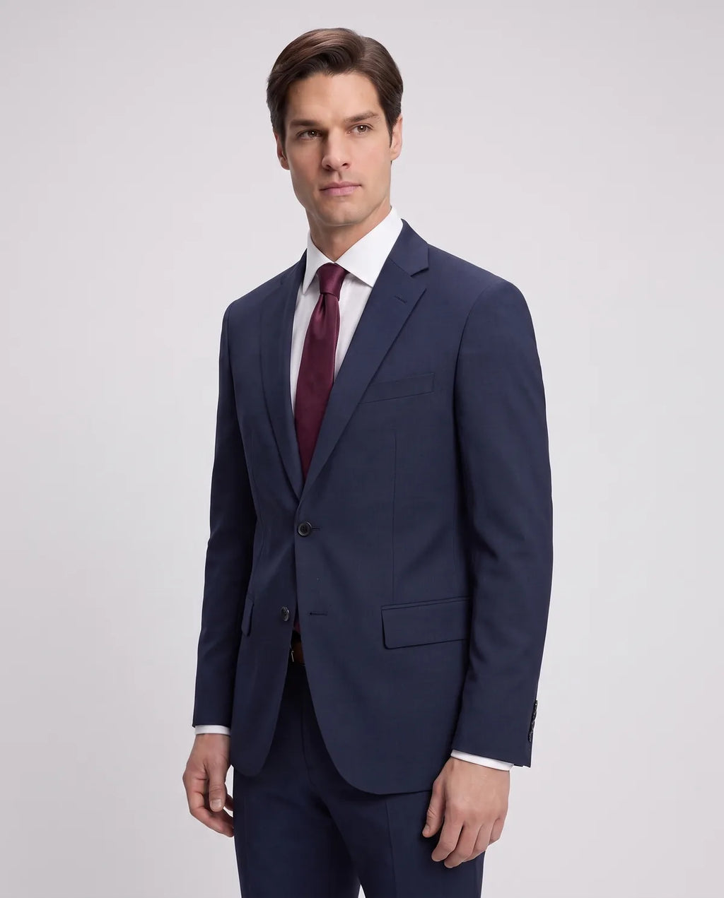 Vestido Classic Fit Guy Laroche VE00001 - Azul Oscuro - Modelo cuerpo completo