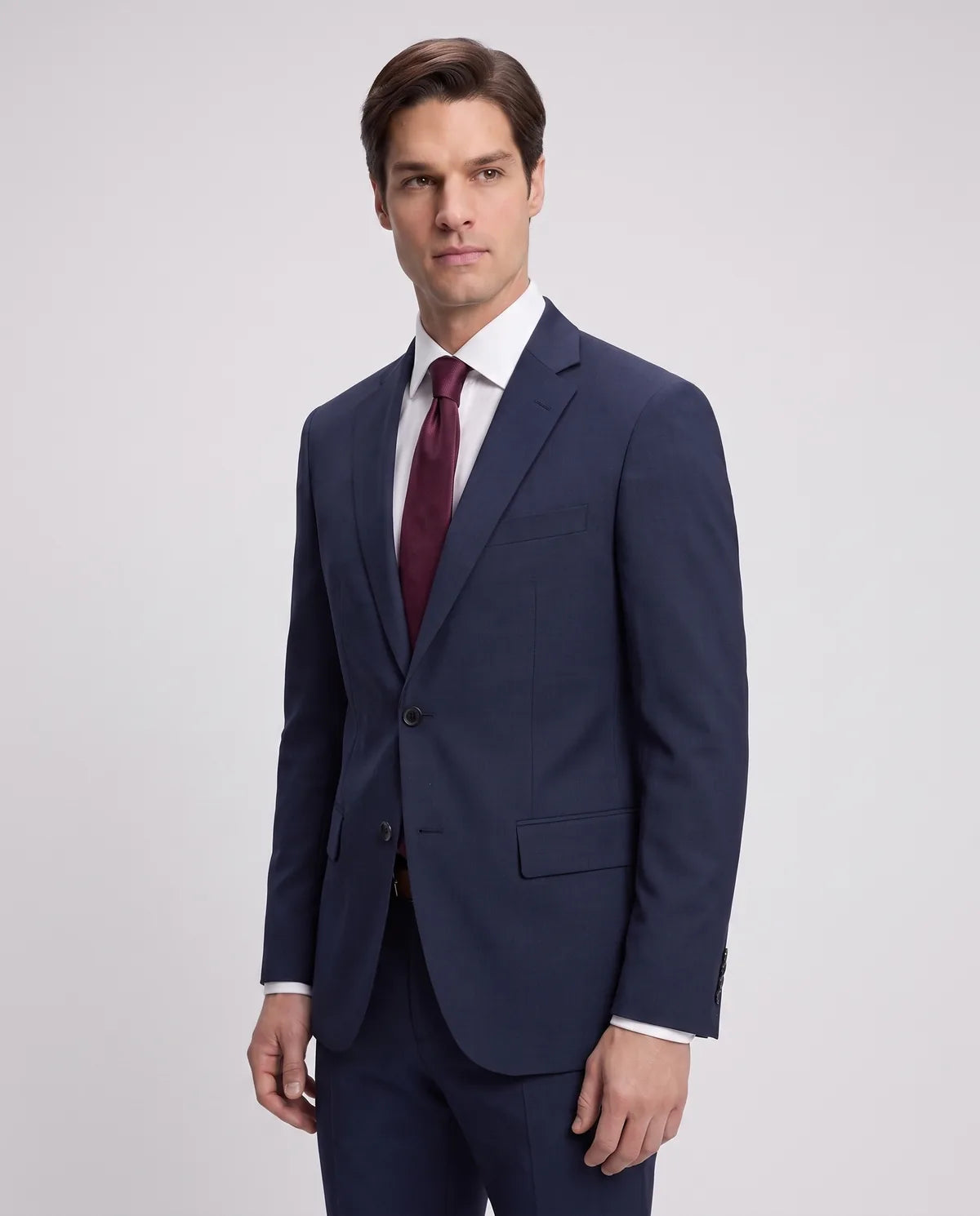 Vestido Classic Fit Guy Laroche VE00001 - Azul Oscuro - Modelo cuerpo completo