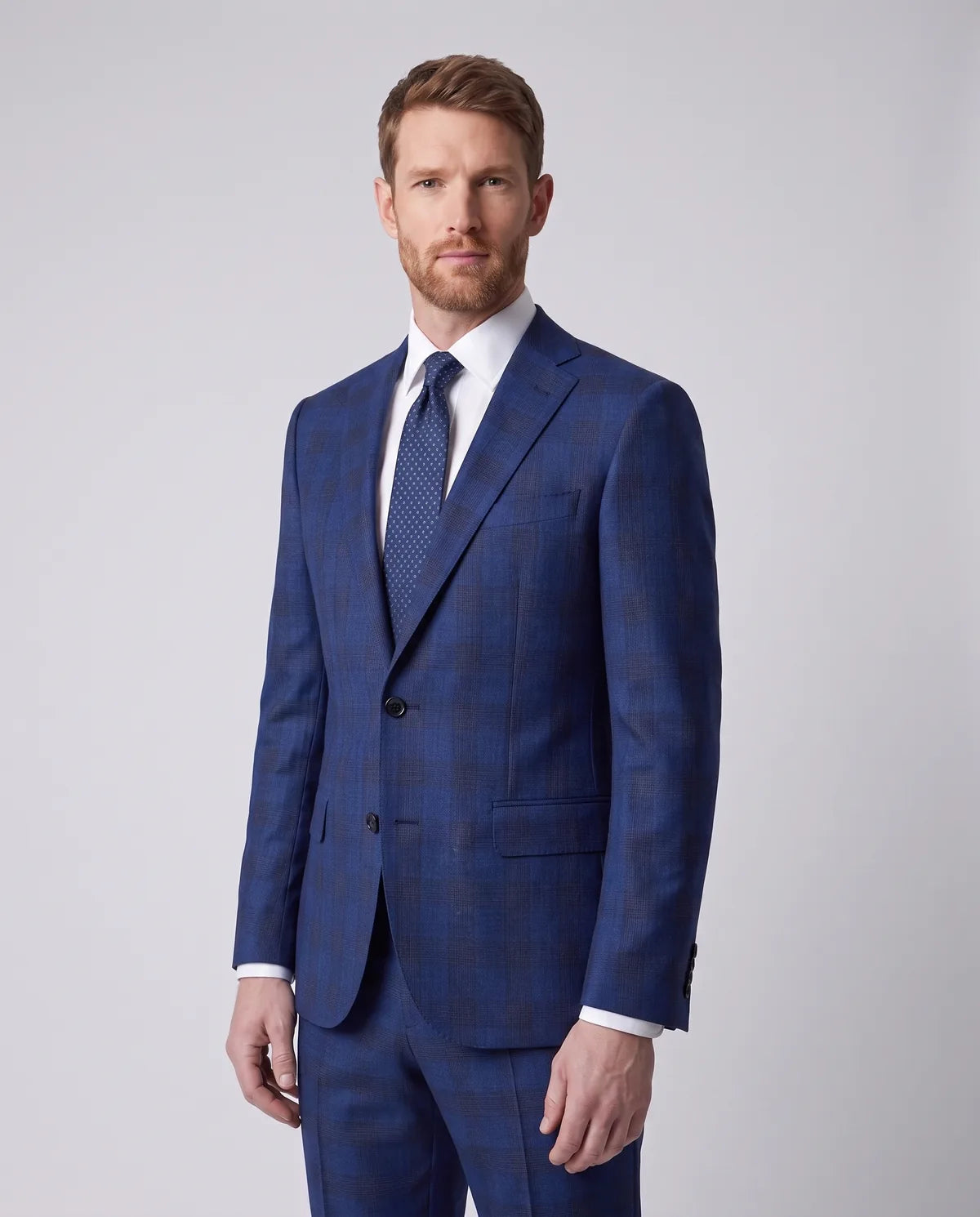 Vestido Classic Fit Brooks Brothers VE04247 - Azul Rey - Modelo cuerpo completo