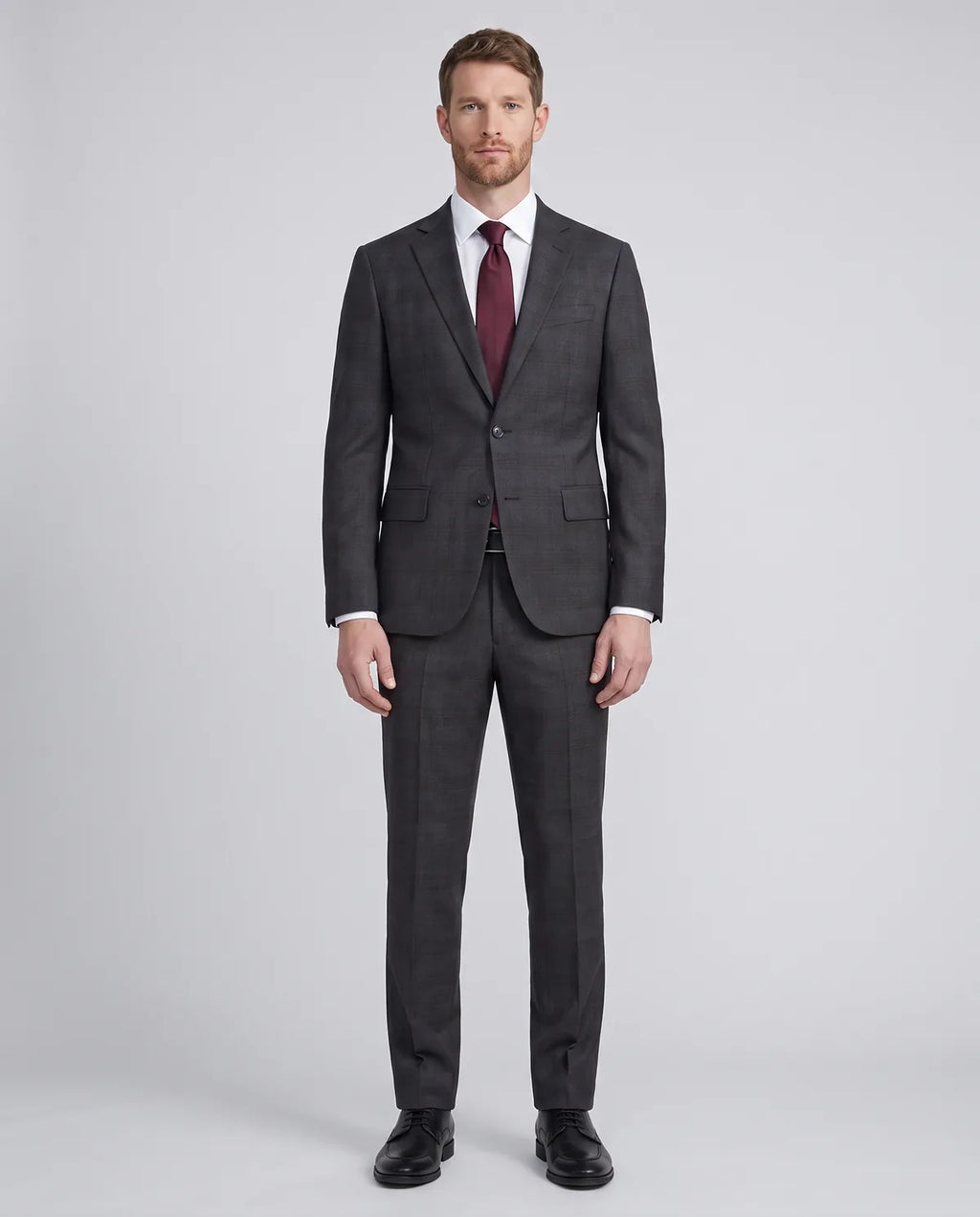Vestido Classic Fit Brooks Brothers VE04247 - gris-4 - Modelo cuerpo completo