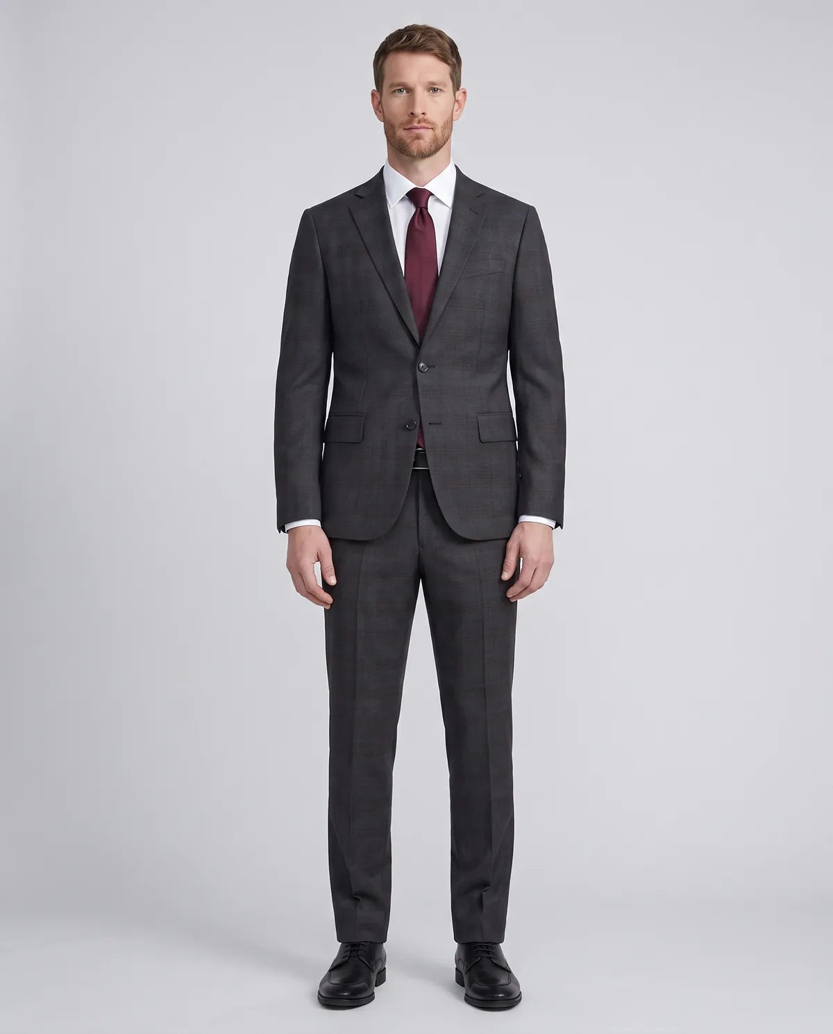Vestido Classic Fit Brooks Brothers VE04247 - gris-4 - Modelo cuerpo completo Imagen principal del producto