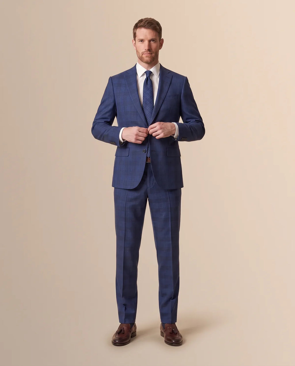 Vestido Classic Fit Brooks Brothers VE04247 - Azul Rey - Lifestyle editorial